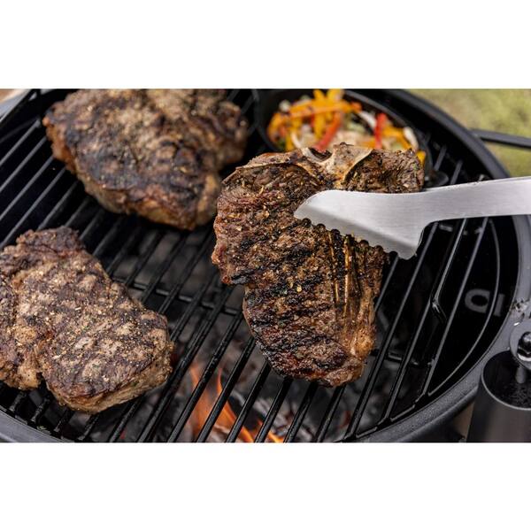Bronco Pro Charcoal Drum Smoker and Grill in Orange with 366 sq. in. Cooking Space