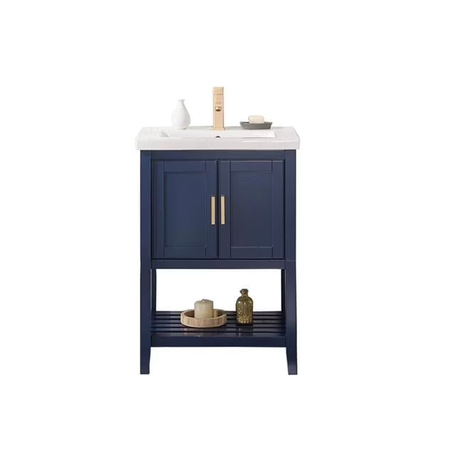 24 in. Kd Blue Sink Vanity