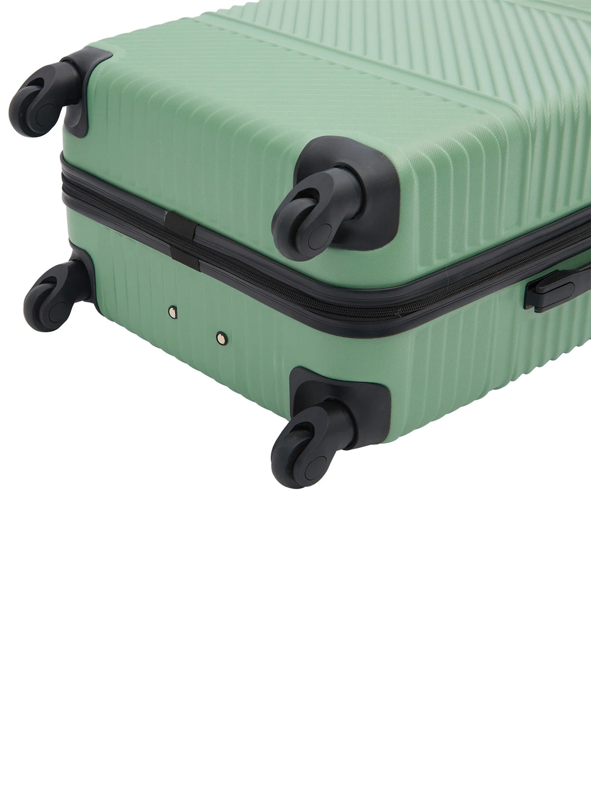 Wrangler 4 Pc Hardside Spinner Luggage Set with 20" & 25" Suitcases and Packing Cubes, Black