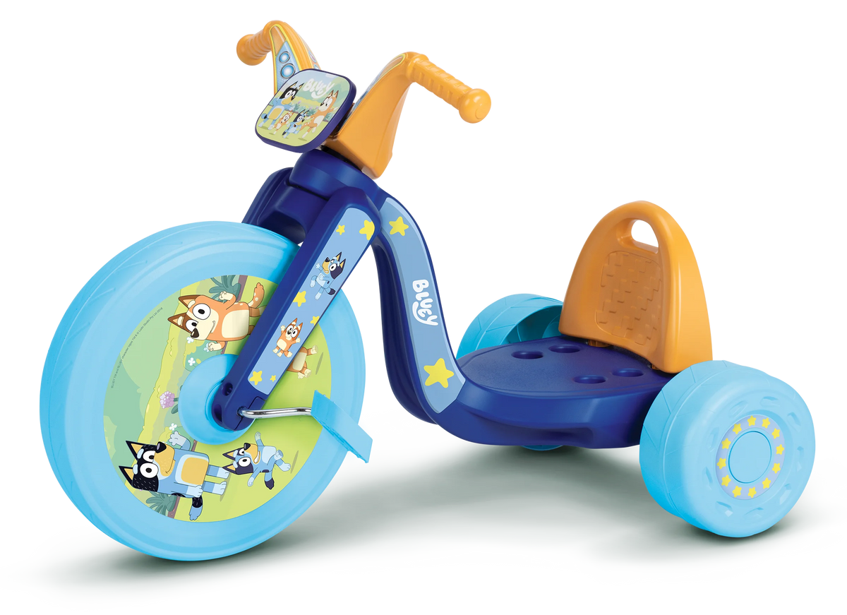 Fly Wheels Bluey Tricycle with 15 inch Front Wheel with Light Child Age 3 to 7 Years