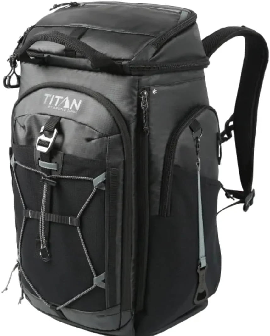 26 CANS Titan by Arctic-Zone Super Foam and Leak Proof Backpack Cooler - Black