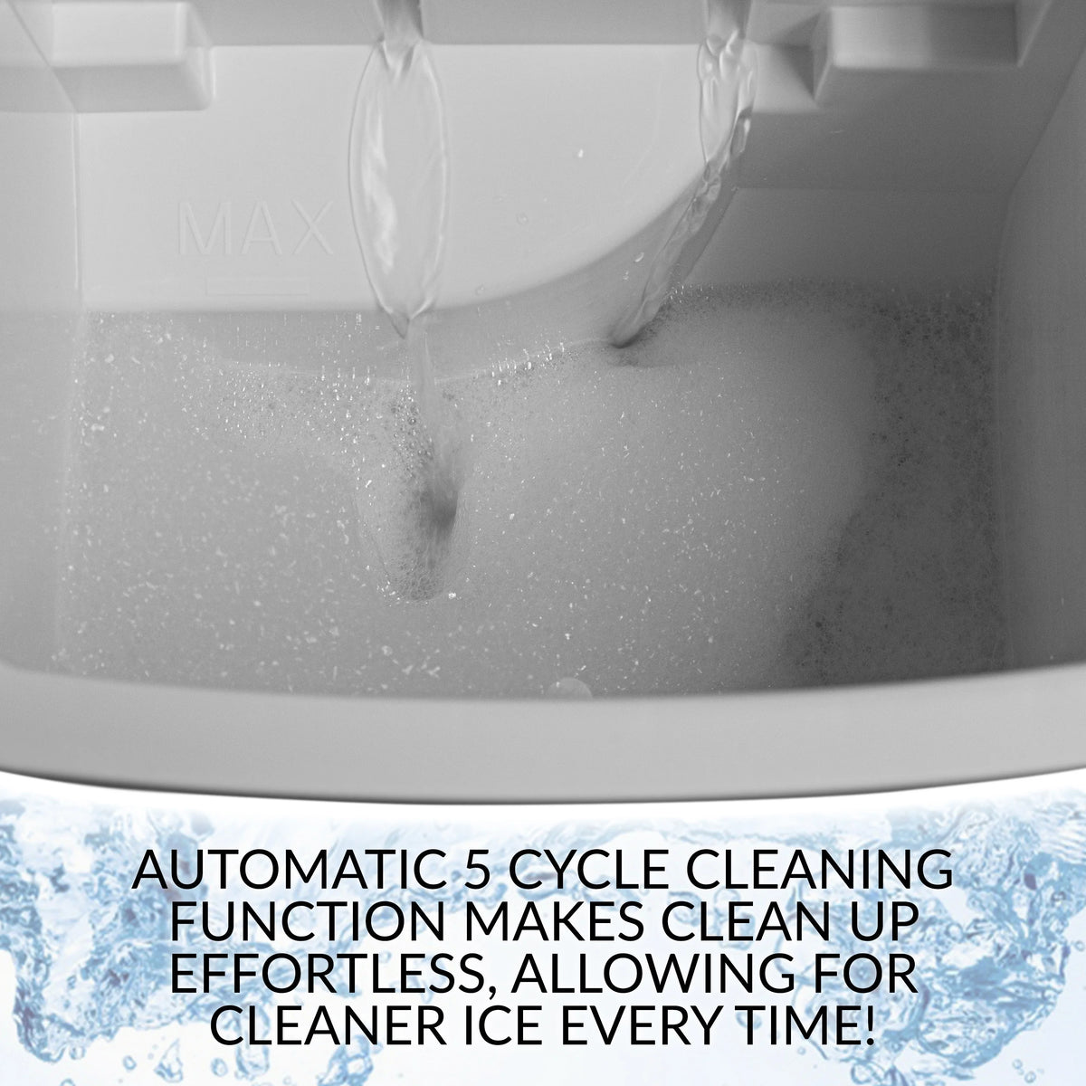 Igloo Handled Automatic Ice Machine Self Cleaning Countertop Ice Maker with Scoop, Aqua