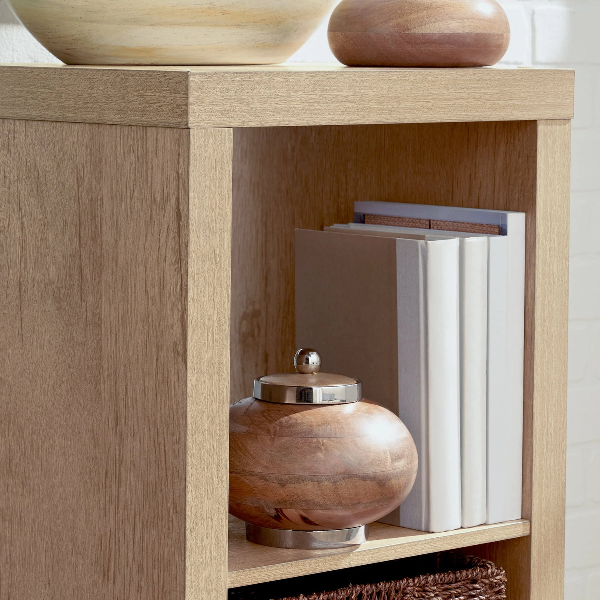 Better Homes & Gardens 2-Cube Storage Organizer, Natural
