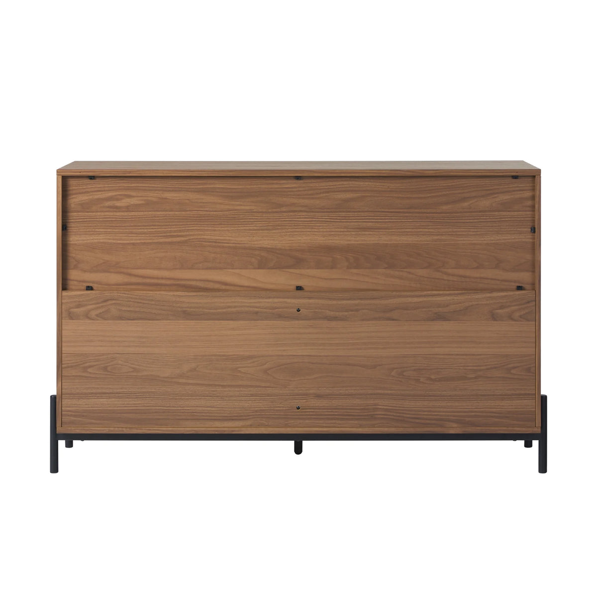 Walker Edison Mid-Century 6-Drawer Dresser with Reeded Drawer Fronts, Mocha