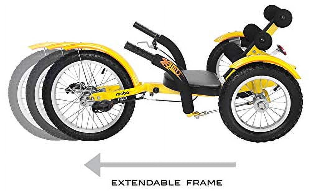 Mobo Mobito: The Ultimate 3-Wheeled Cruiser, Youth - Yellow Unisex