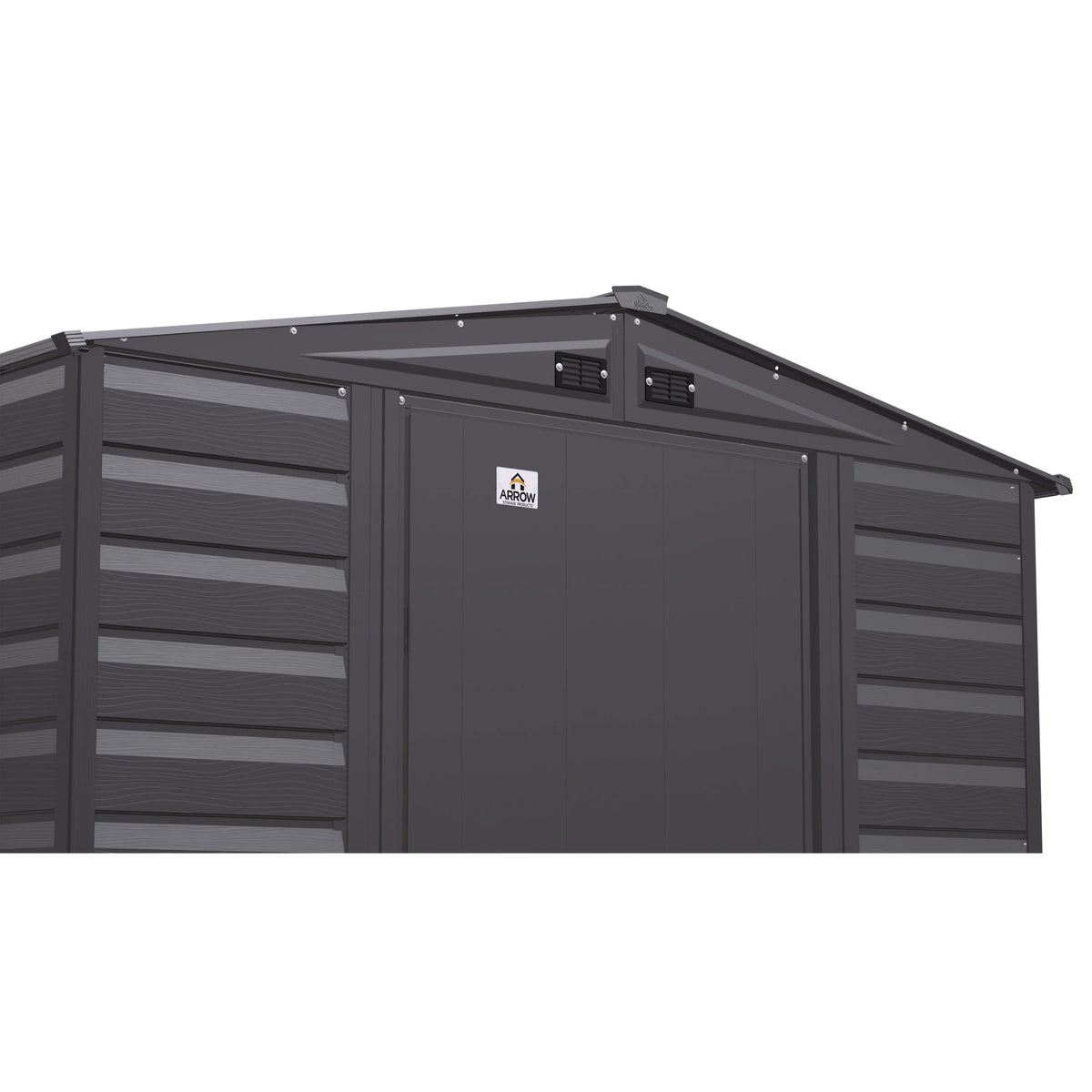 Arrow Select Steel Storage Shed Steel Storage Shed, 6x5, Charcoal