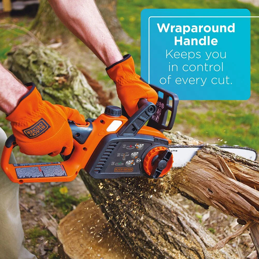 BLACK+DECKER 40V MAX Cordless Chainsaw, 12-Inch, Battery and Charger Included