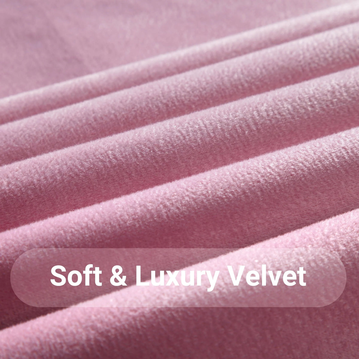 Allewie Queen Velvet Upholstered Bed Frame with Vertical Channel Tufted Headboard, Light Pink