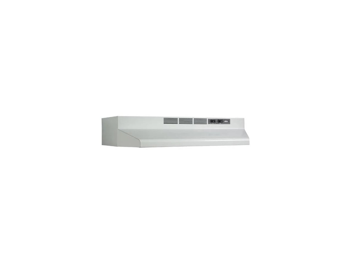 Broan 24-Inch Ductless Under-Cabinet Range Hood, White
