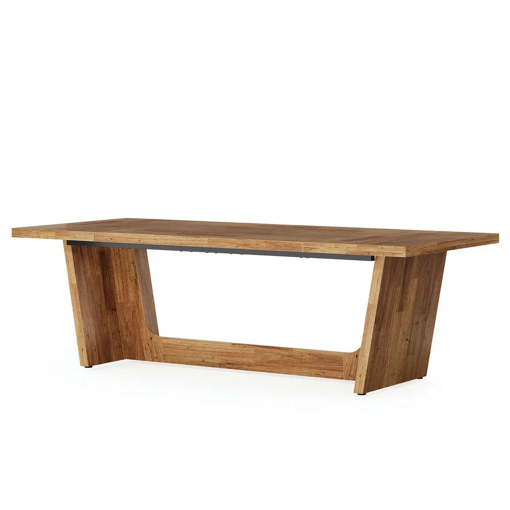 Resenkos Study Writing Desk, Computer Desk,70.8-Inch Executive Desk, Wood Study Computer Desk Writing Table,Brown