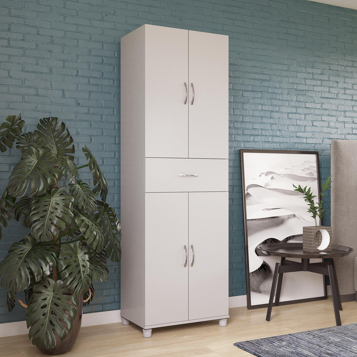 RealRooms Basin Storage Cabinet with Drawer, Kitchen Organizer, Dove Gray