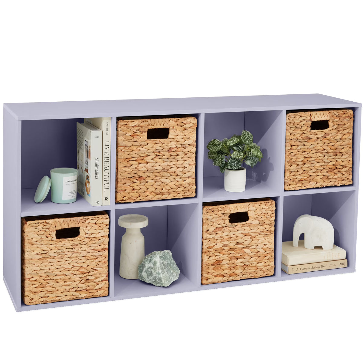 Best Choice Products 8-Cube Bookshelf, 11in Display Storage System, Organizer w/ Removable Back Panels - Black