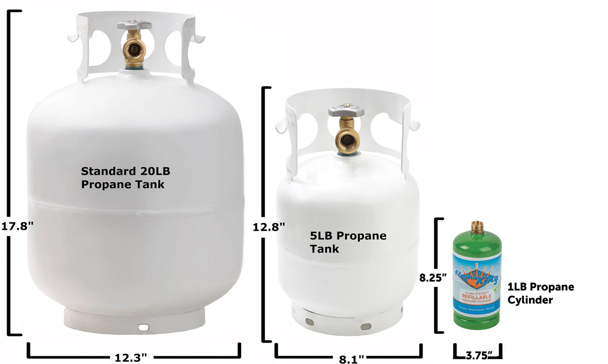 Flame King Portable 5lb Propane Tank Cylinder