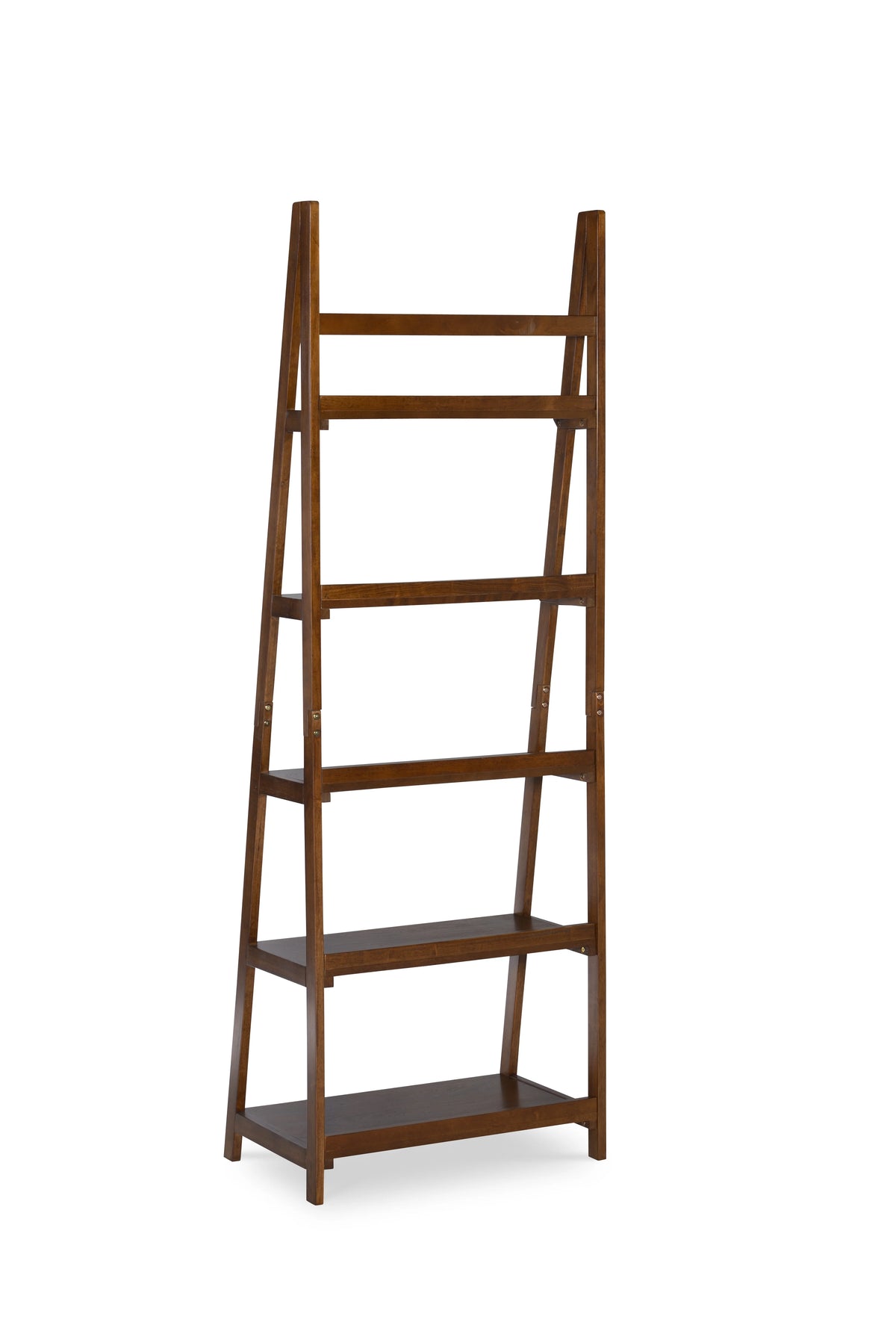 Linon Charlotte Bookcase, Brown, 5 Shelves, 72 inches Tall