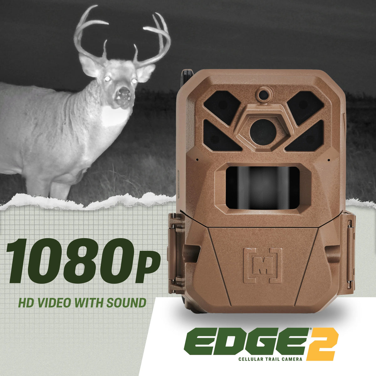 Moultrie Edge 2 Cellular Trail Camera (2PK) - 36MP photo, 1080p Video - Nationwide LTE - On Demand