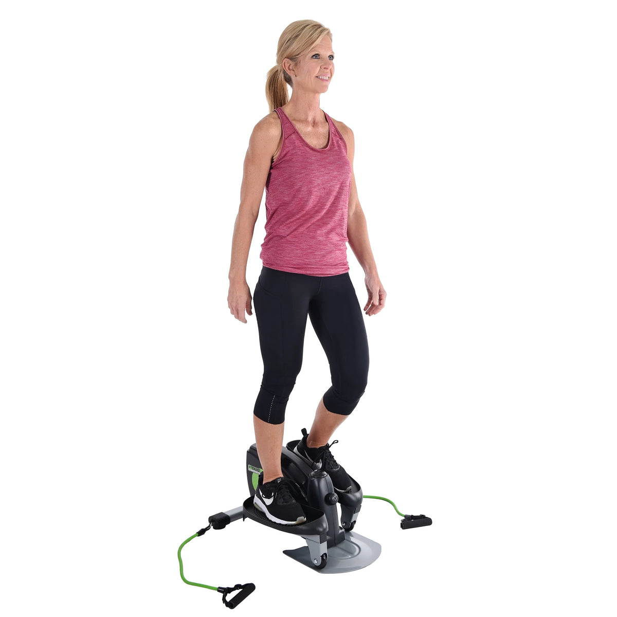 Open Box Stamina In Motion Compact Elliptical Strider with Resistance Tubes, 250 lb. Weight Limit