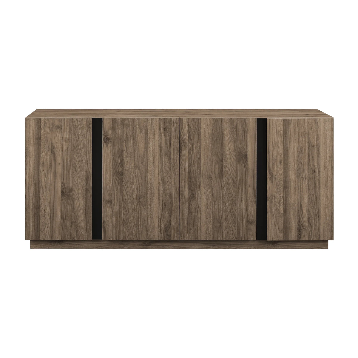 Walker Edison Modern 4-Door TV Stand for TVs up to 80��, Slate Grey