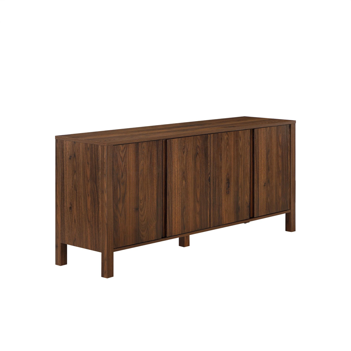 Mainstays 4-Door TV Console for TV��s up to 65��, Canyon Walnut Finish