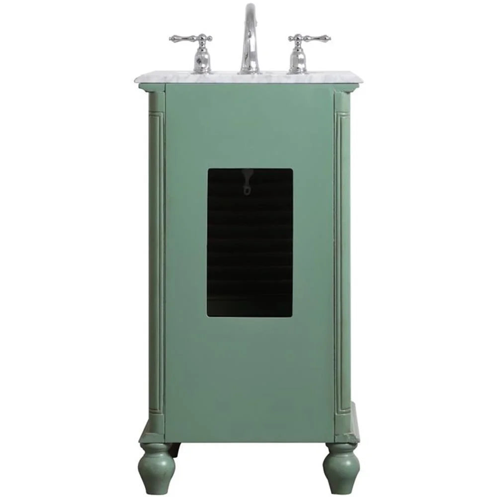 19 inch single bathroom vanity in grey