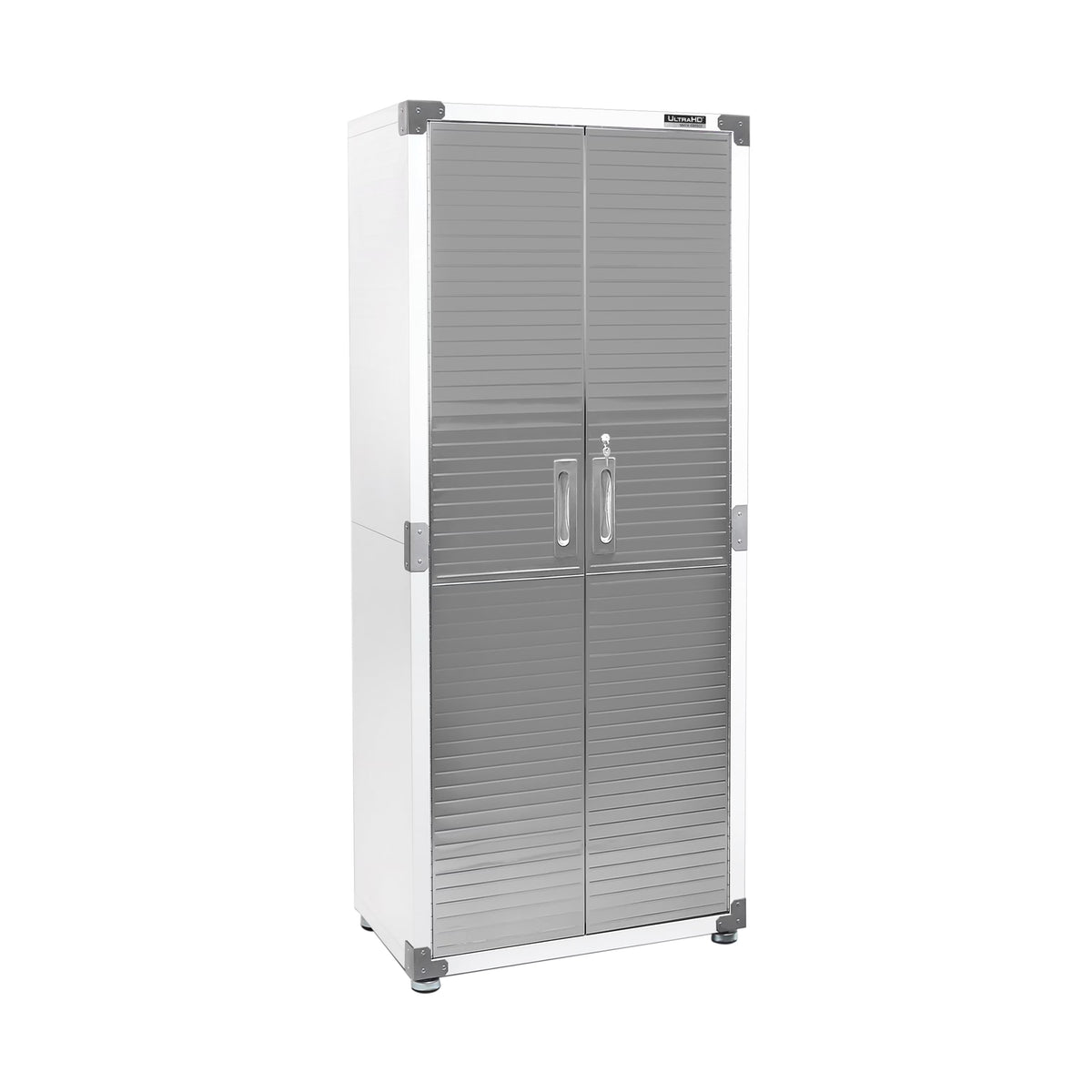 Seville Classics UltraHD? Steel Body Lockable Storage Cabinet Organizer Locker Shelving Unit, Graphite, 30" W x 18" D x 72" H