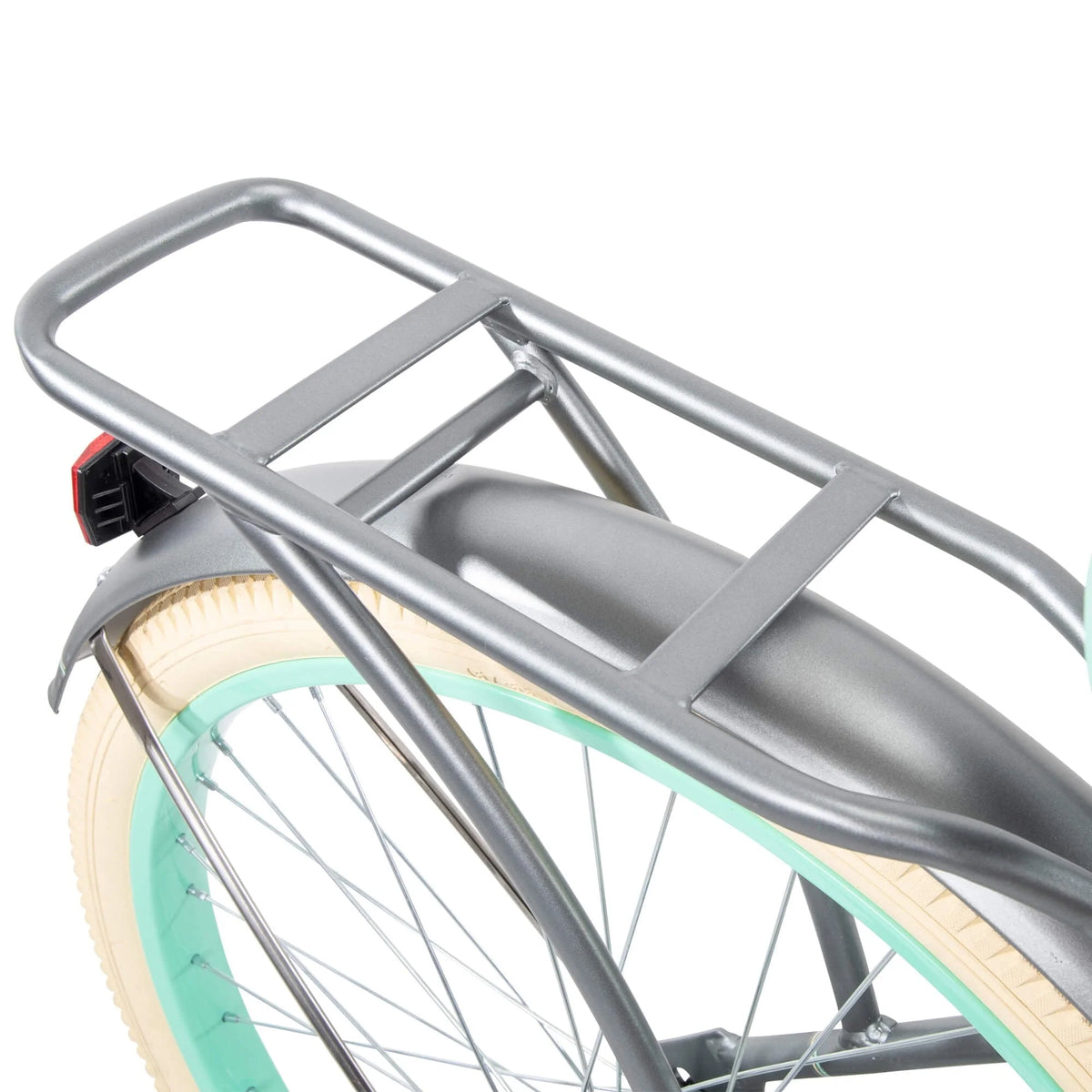 Nel Lusso Classic Cruiser Bike with Perfect Fit Frame, Women's, Gray, 26"