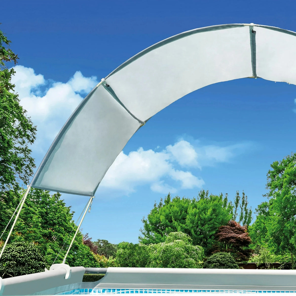 Intex 18Ft x 52In Ultra XTR Rectangular Frame Swimming Pool Kit with Canopy