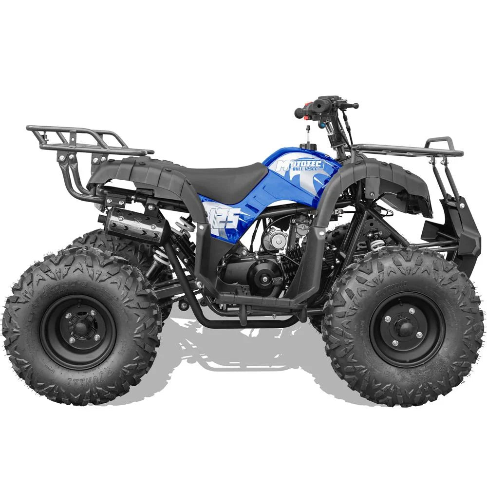 MotoTec Bull 125cc ATV with Front and Rear Racks