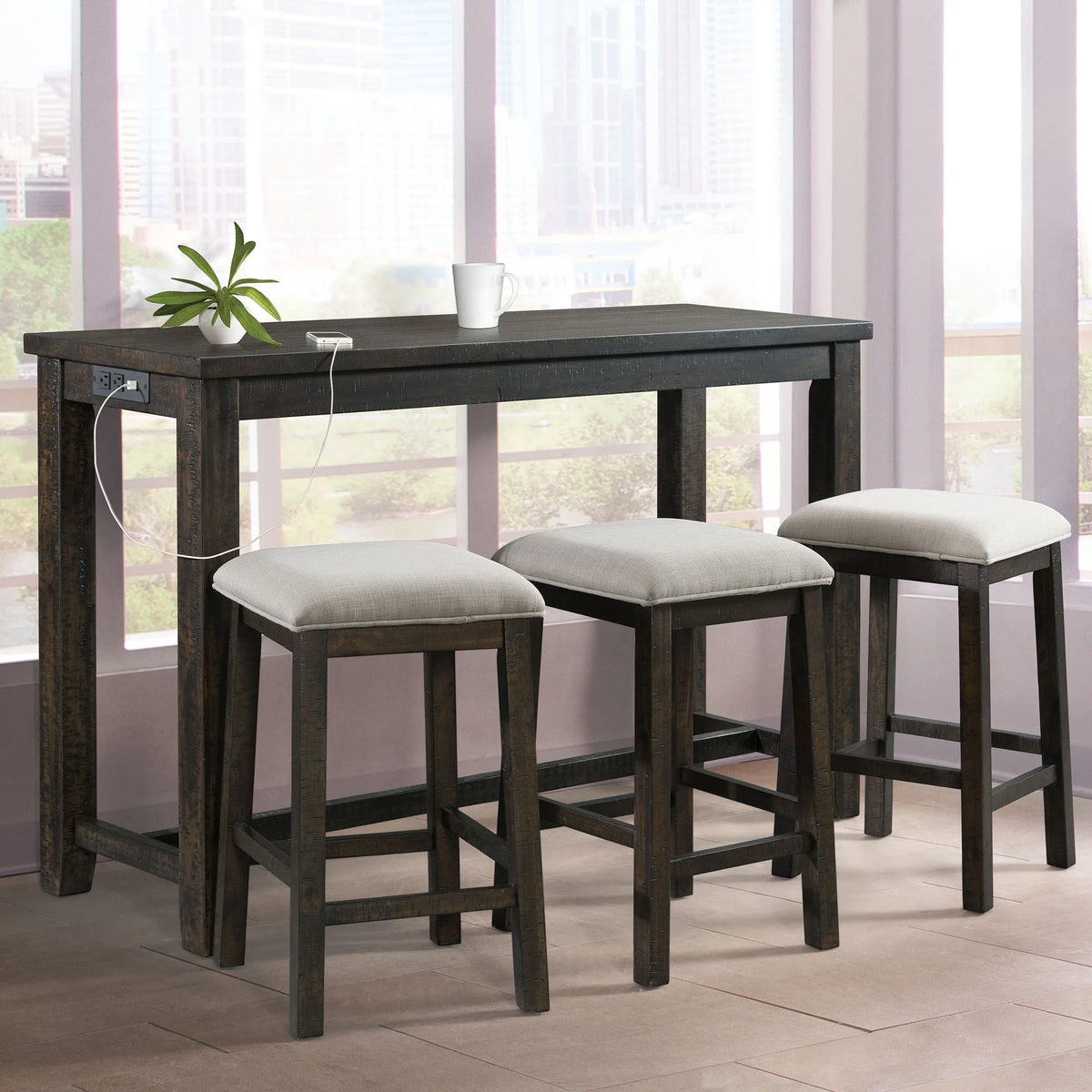 Picket House Furnishings Drew Multipurpose Bar Table Set