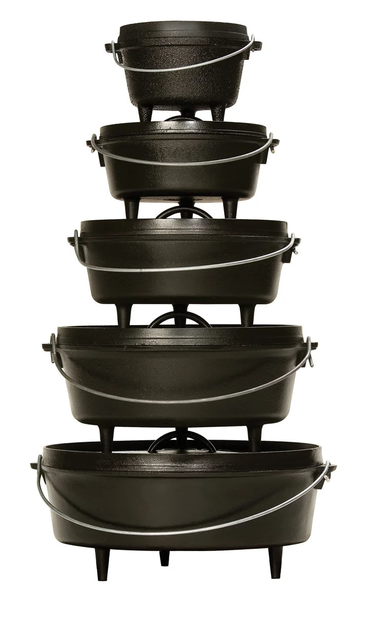 Lodge Cast Iron 12" / 8 Quart Seasoned Camp Dutch Oven