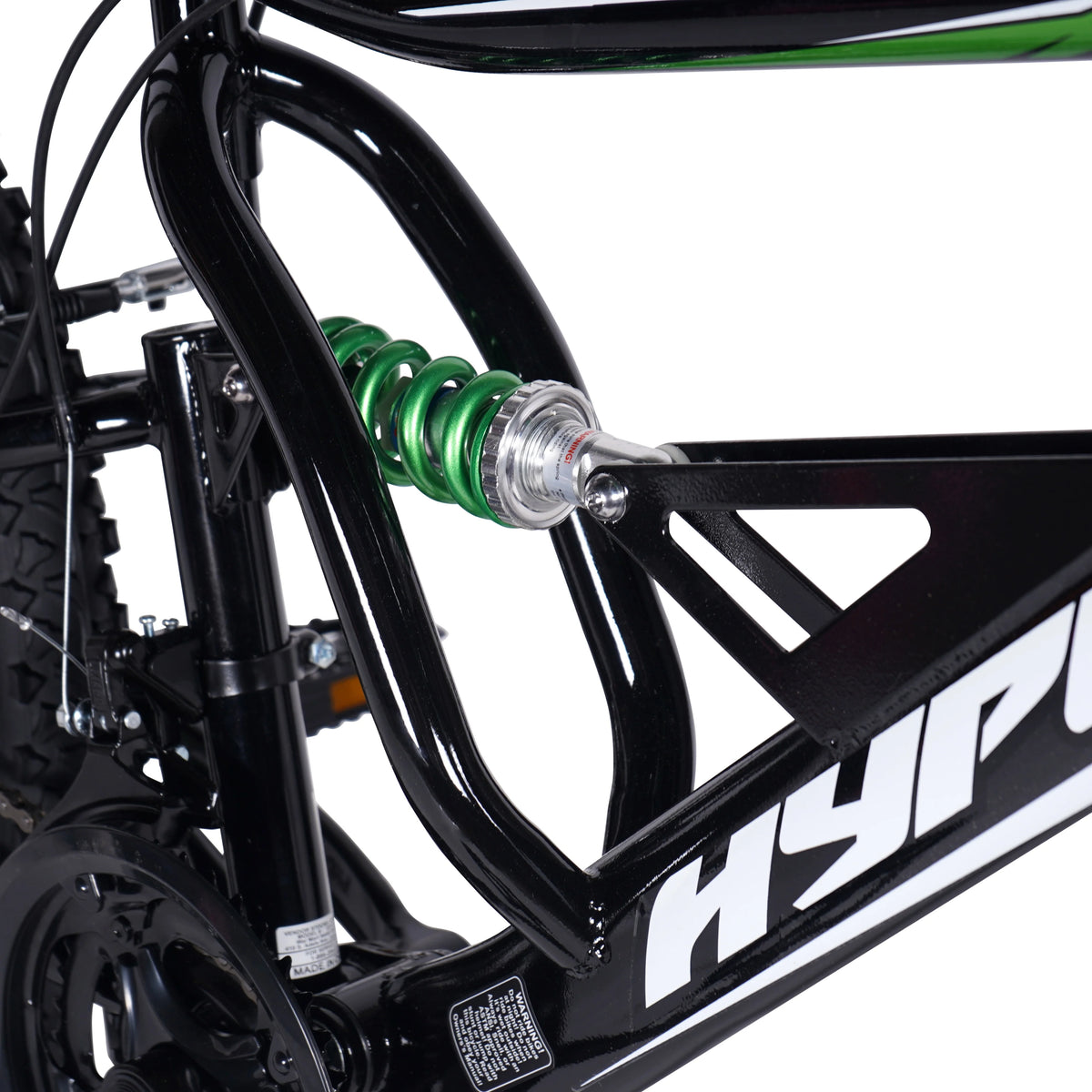 Hyper Bicycles Men's 26" Shocker Mountain Bike, Black/Green
