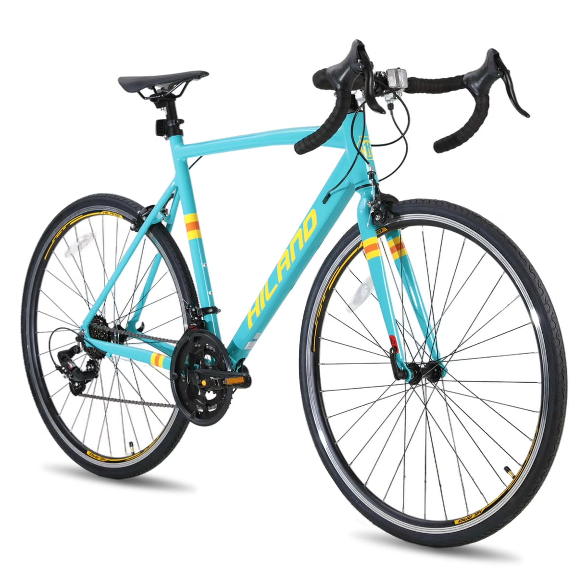 Hiland Aluminum Road Bike,Shimano 14 Speeds, 53/57cm Frame, Racing Bike for Men Mens Racing Bike