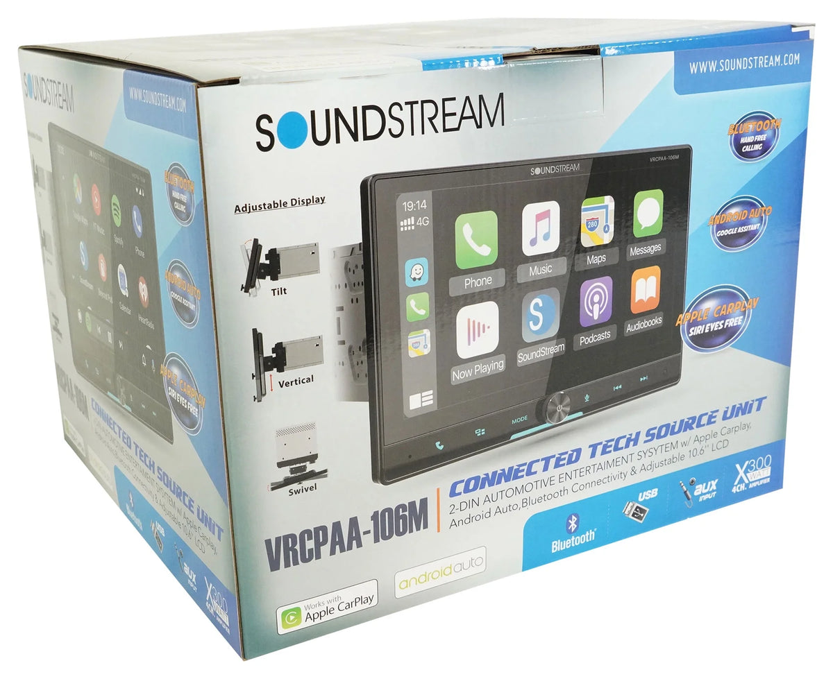 Soundstream AppIe 10.6 Inch CarPlay Streaming Car In-Dash Unit