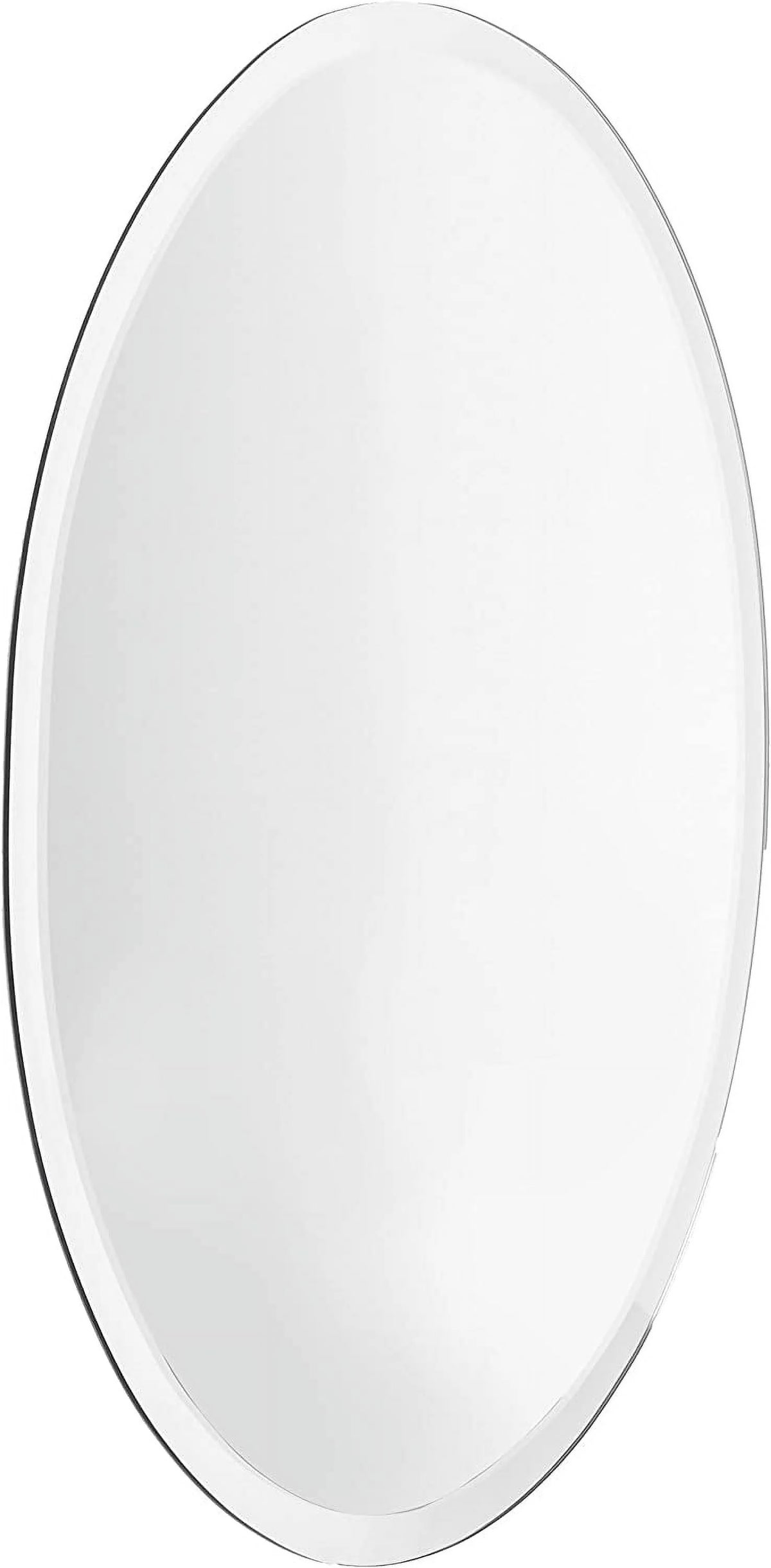 Oval Frameless Mirror By Spancraft Glass