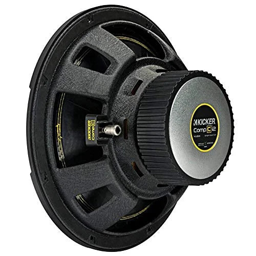 Kicker 10 Inch CompC 500 Watt 4 Ohm Single Voice Coil SVC Subwoofer | 44CWCS104