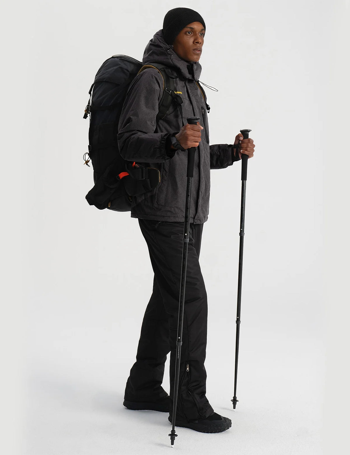 GEMYSE Mens Mountain Ski Snow Jacket Waterproof Windbreaker for Winter Rain(Graphite Grey, XL)