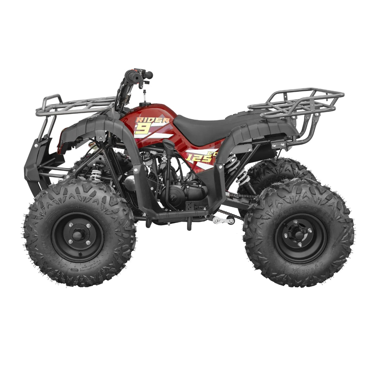 Cougar Rider Air Cooled 125cc ATV with Reverse Remote Kill Switch LED Lights