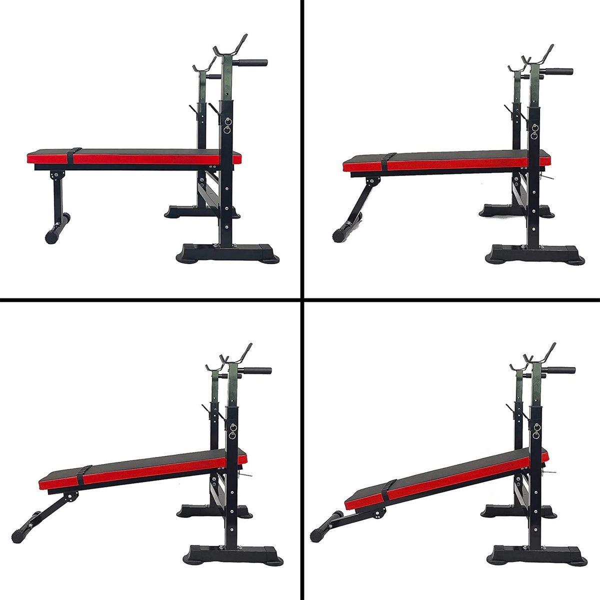Fitvids LX400 Adjustable Olympic Workout Bench with Squat Rack