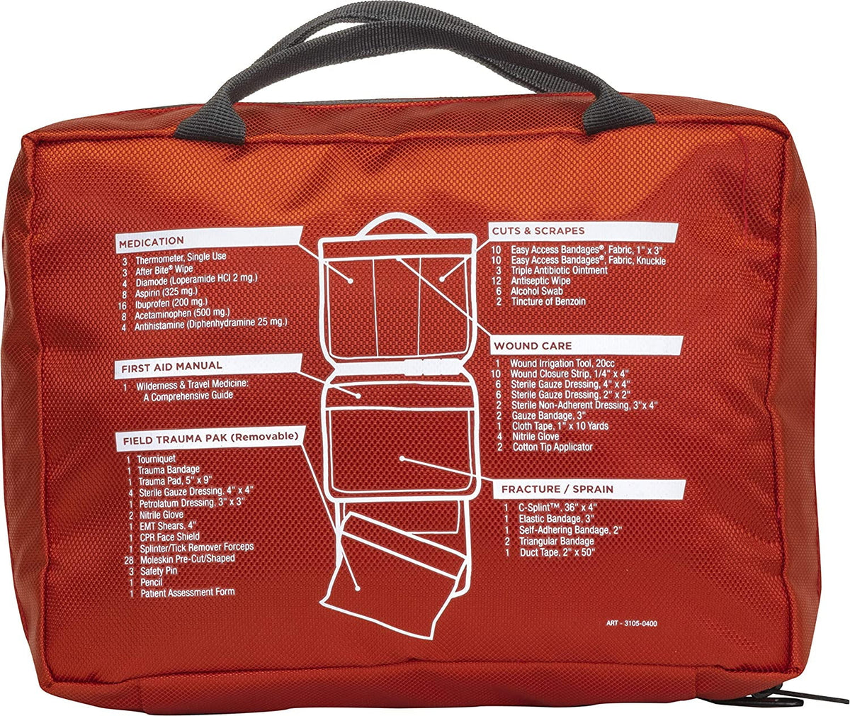Adventure Medical Kits Sportsman Series 400 Outdoor First Aid Kit - 180 Pieces