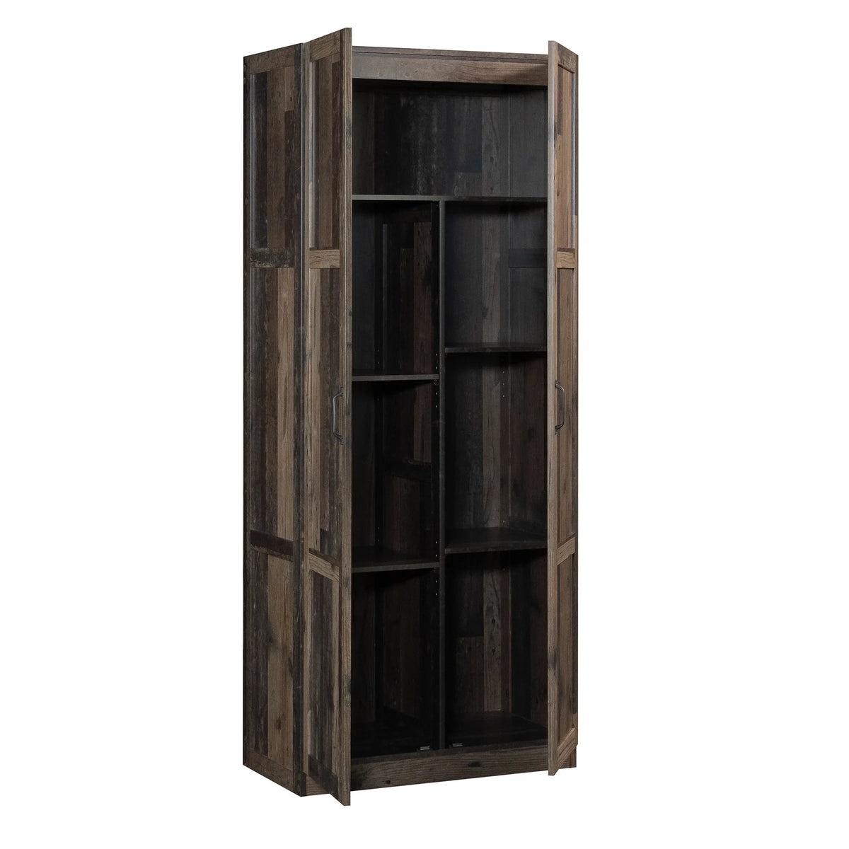 Sauder Select 2 Door Storage Cabinet, Reclaimed Pine Finish