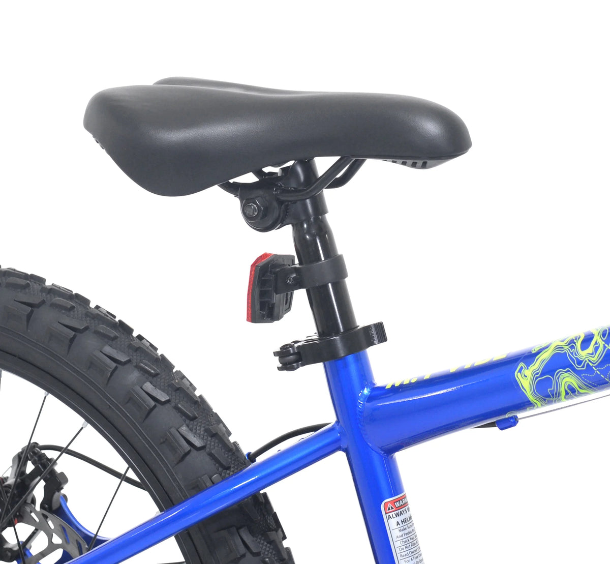 20" Ozark Trail Vibe Mountain Bicycle, 7 Speed, Fits Riders 3'11"-4'4", Blue, Teen, Unisex