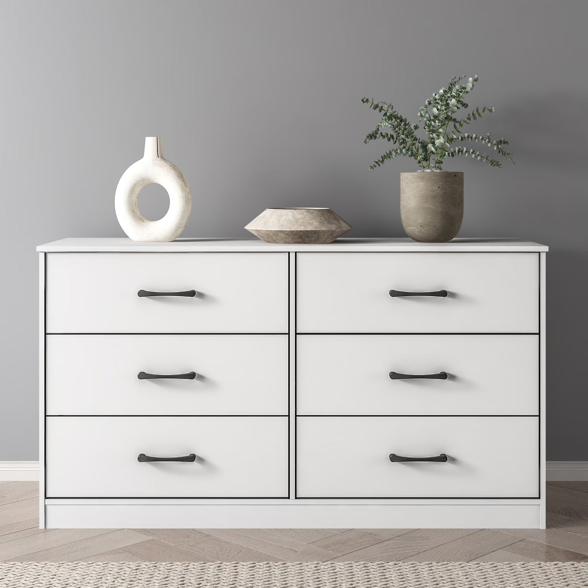 Mainstays Ardent 6 Drawer Dresser, White