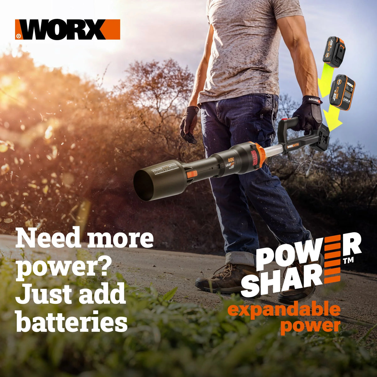 Worx WX291L.9 20V Power Share Cordless Impact Driver (Tool Only)