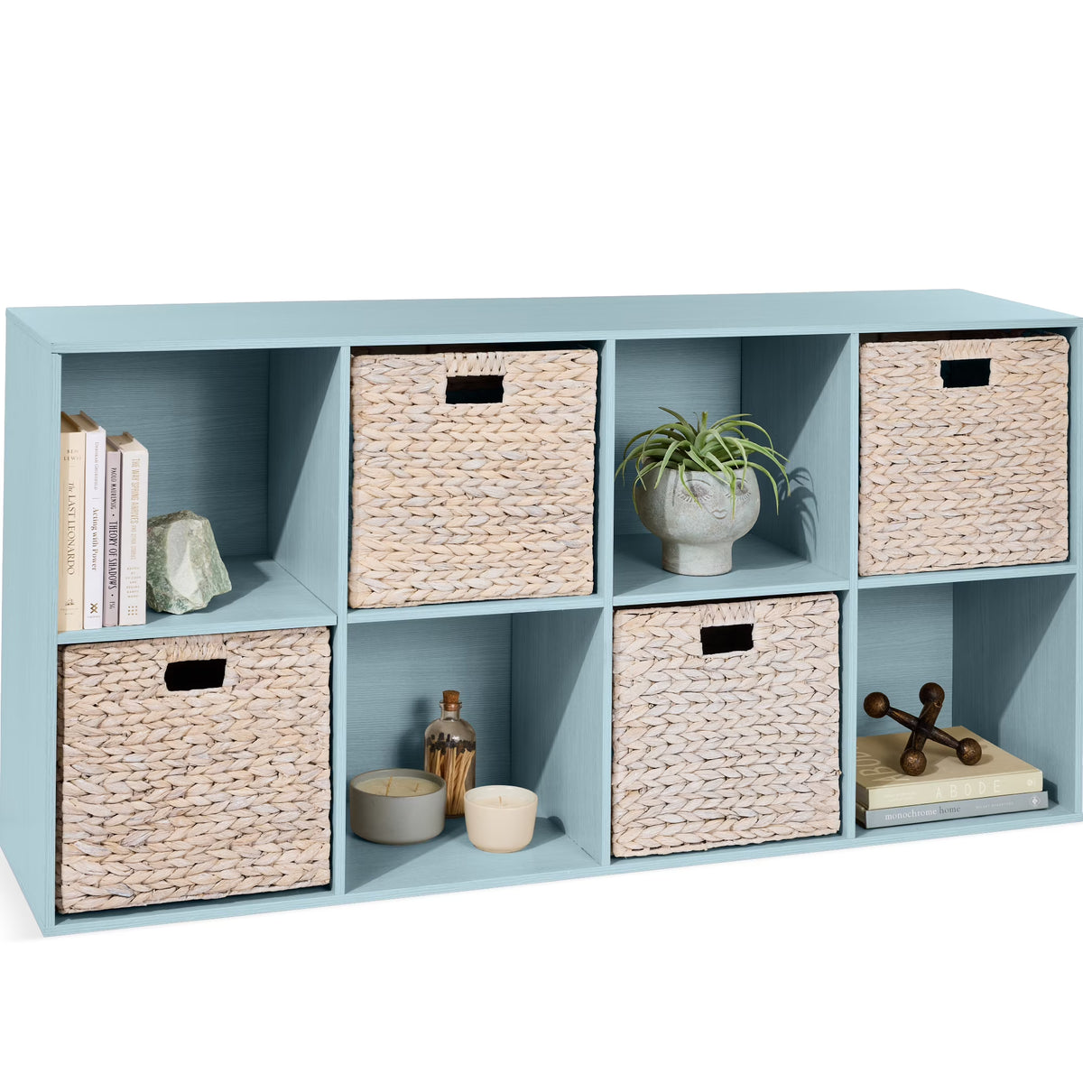 Best Choice Products 8-Cube Bookshelf, 11in Display Storage System, Organizer w/ Removable Back Panels - Black