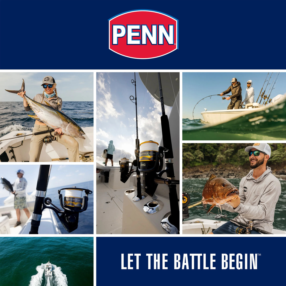 PENN Pursuit? IV LE Combo, 9' Medium Heavy Fishing Rod, 6000 Size Reel