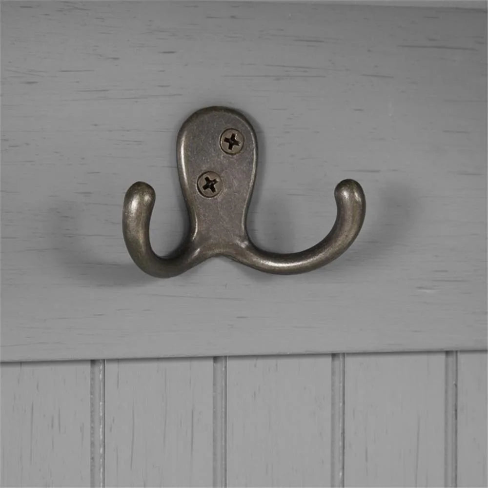 Bowery Hill 4-Hook Coastal Wood Hall Tree in Distressed Navy