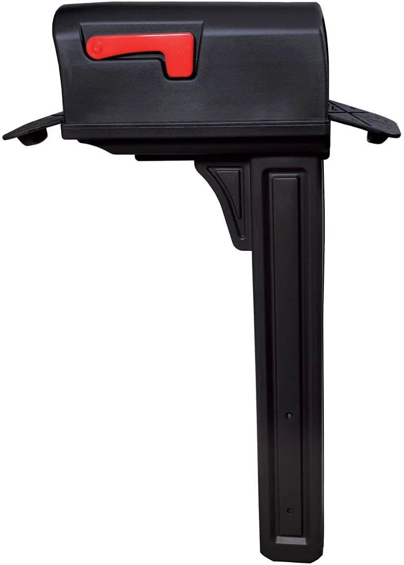 Architectural Mailboxes Classic Plastic Mailbox and Post Kit, GCL100MAM, Mocha