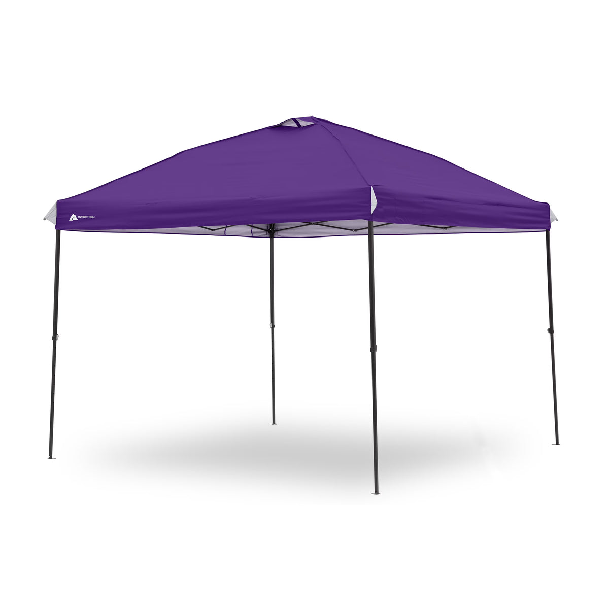 Ozark Trail 10x10 Instant Pop Up Canopy Tent with Simple Push Setup – Straight Leg Pop-Up Tent for Tailgating, Camping & Events, White
