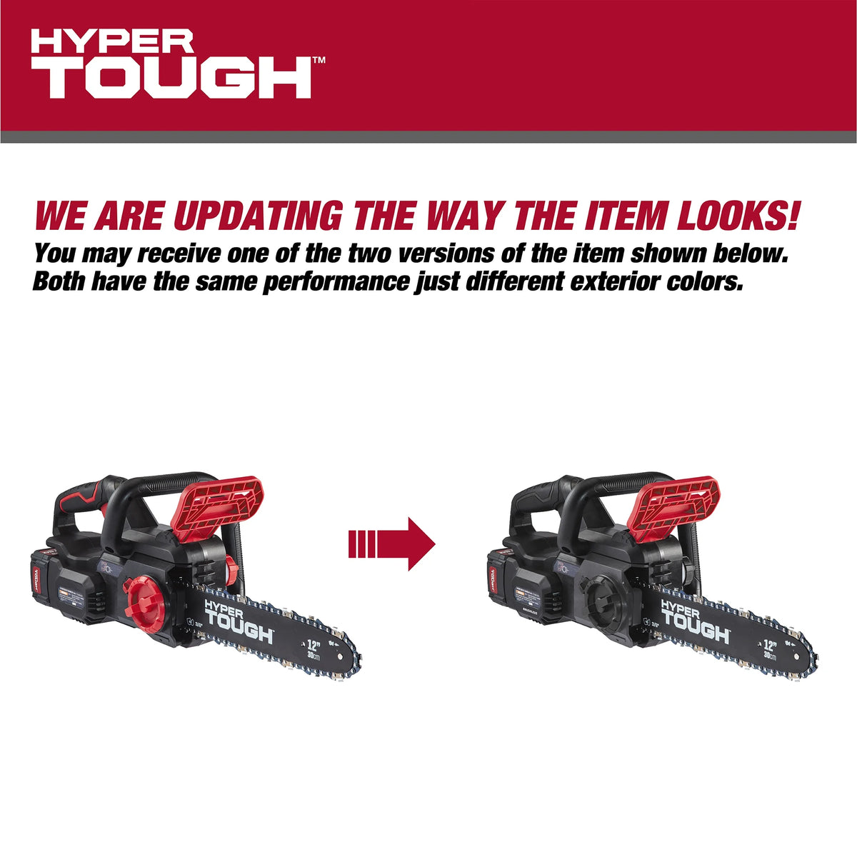 Hyper Tough 20V 4.0Ah Battery Powered 12in Brushless Chainsaw,  HT22-401-03-03
