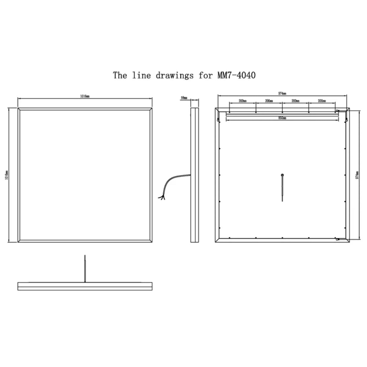 Modern Mirrors Astral Lighted Bathroom Vanity Mirror, Wall Mirror with Dimmable Daylight LED Lighting
