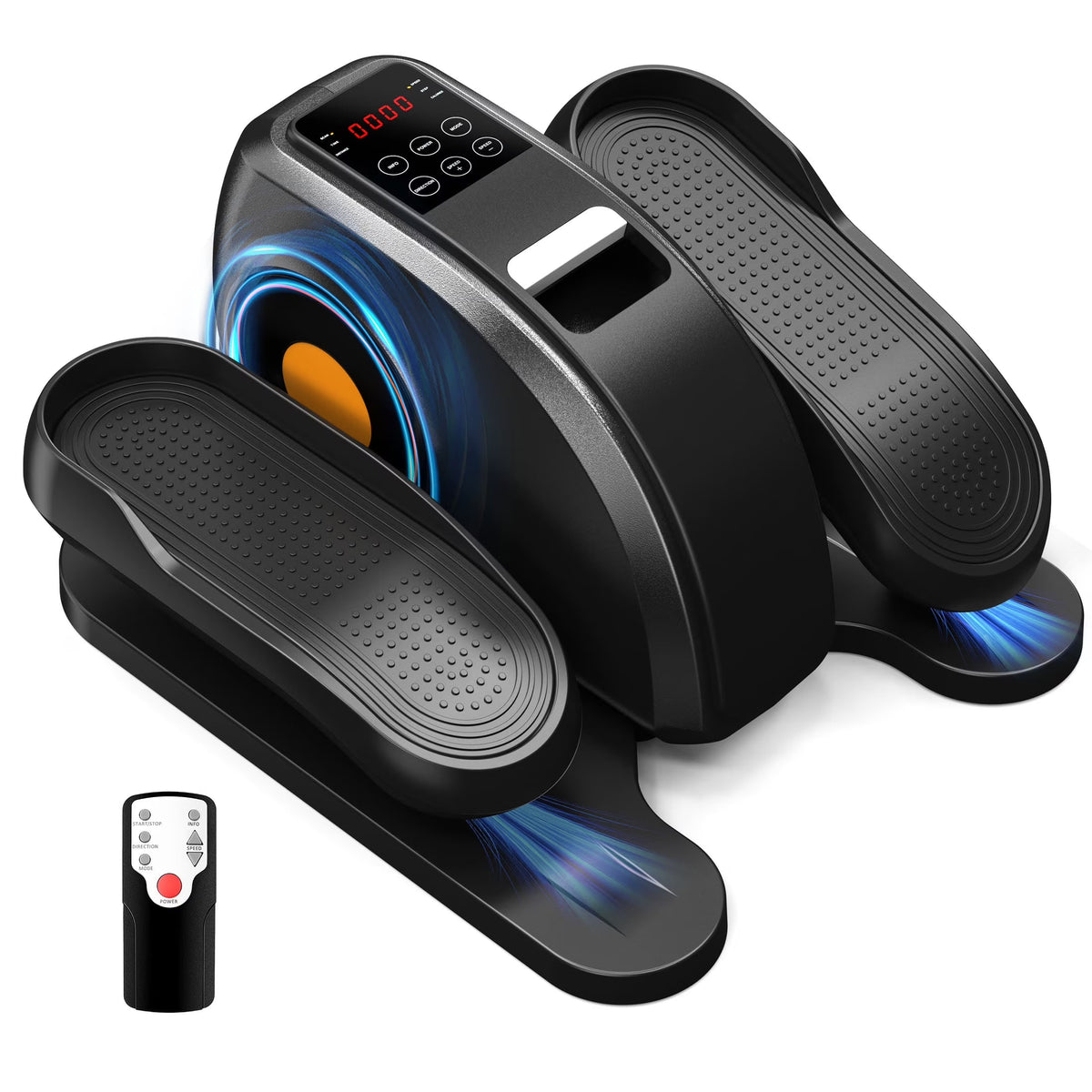 edx Under-Desk Elliptical Machine �?Compact, Quiet & Portable Pedal Exerciser with Adjustable Speed, LED Display, Ideal Mini Elliptical for Home or Office Workout